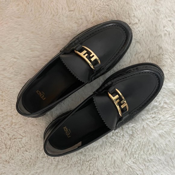 FENDI O'LOCK LOAFERS - Picture 2 of 5